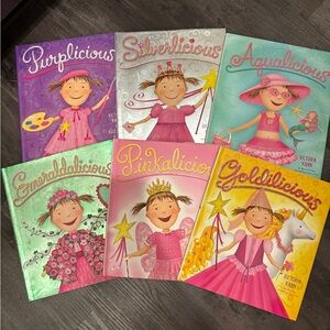 Pinkalicious Lot of 6 Hardcover Books w/ Dust Jackets EUC Kids Book Set
